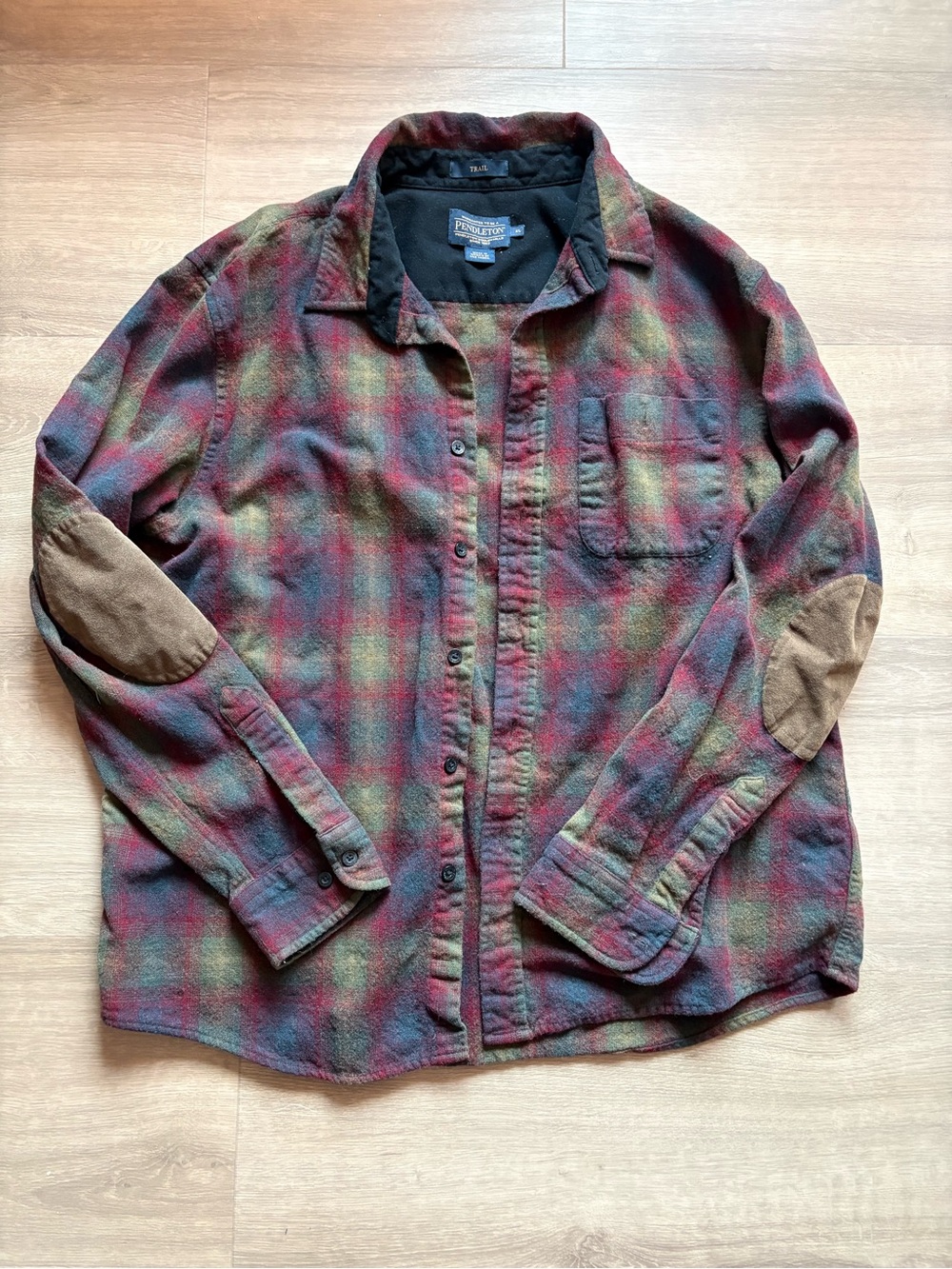 Pendleton 100% Wool Plaid Shirt Jacket- size XL